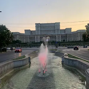 Apartamento Chic Piata Constitutiei - View From The Balcony To The Palace Of Parliament, Bucarest